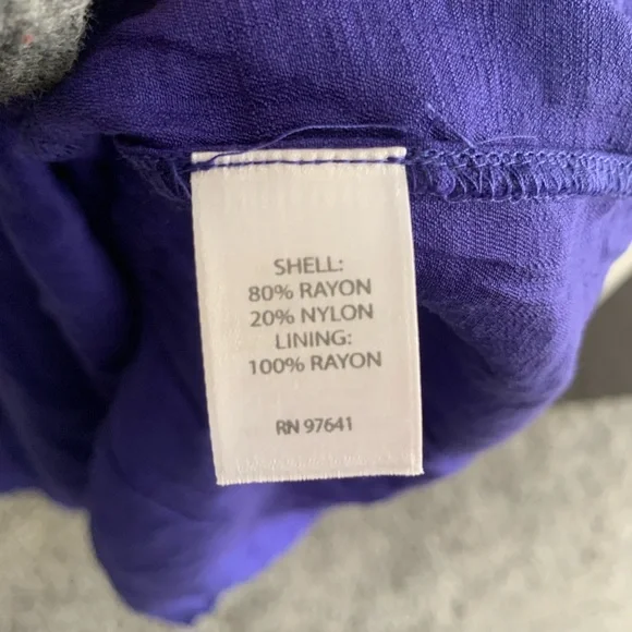 J. Jill Tiered Maxi Dress Royal Purple Spring Summer Flowy Women’s XL NWT - Picture 4 of 4